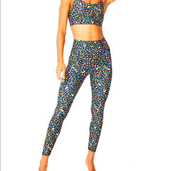 ELLIE || Classic Funfetti Colorful Print Leggings - SZ XS ✨NWOT✨ - Picture 3 of 15